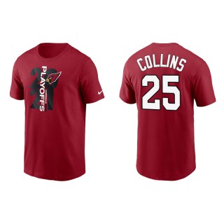 Men's Cardinals Zaven Collins Cardinal 2021 NFL Playoffs T-Shirt