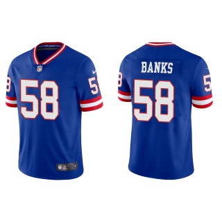Carl Banks Men's New York Giants Royal Classic Vapor Limited Jersey