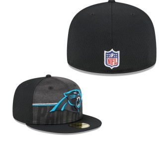 Men's Carolina Panthers Black 2023 NFL Training Camp 59FIFTY Fitted Hat