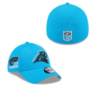 Carolina Panthers Blue 2024 NFL Draft 39THIRTY Flex Hat