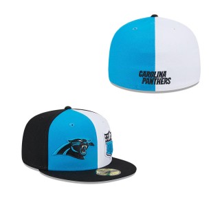 Carolina Panthers Blue Black 2023 Sideline 59FIFTY Fitted Hat