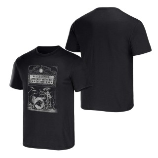 Men's Carolina Panthers NFL x Darius Rucker Collection by Fanatics Black Band T-Shirt