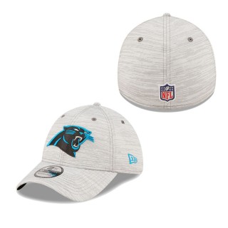 Men's Carolina Panthers Gray 2022 NFL Training Camp Official Coach 39THIRTY Flex Hat