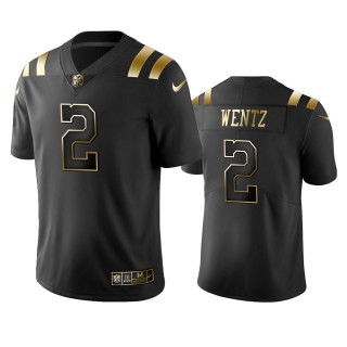 Carson Wentz Colts Black Golden Edition Vapor Limited Jersey