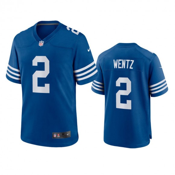 Indianapolis Colts Carson Wentz Royal Alternate Game Jersey