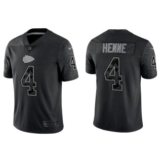 Chad Henne Kansas City Chiefs Black Reflective Limited Jersey
