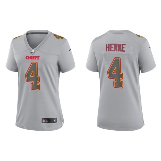 Chad Henne Women's Kansas City Chiefs Gray Atmosphere Fashion Game Jersey