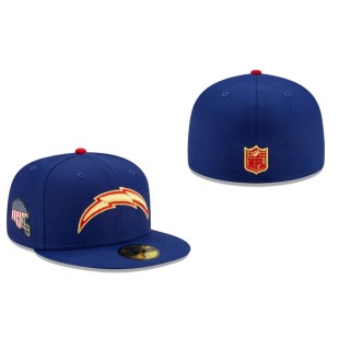 Los Angeles Chargers Blue Americana 59FIFTY Fitted Hat