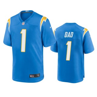 Los Angeles Chargers Dad Powder Blue 2021 Fathers Day Game Jersey
