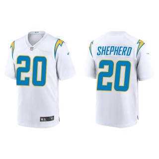 Darrius Shepherd Chargers White Game Jersey