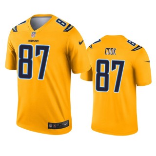 Los Angeles Chargers Jared Cook Gold Inverted Legend Jersey