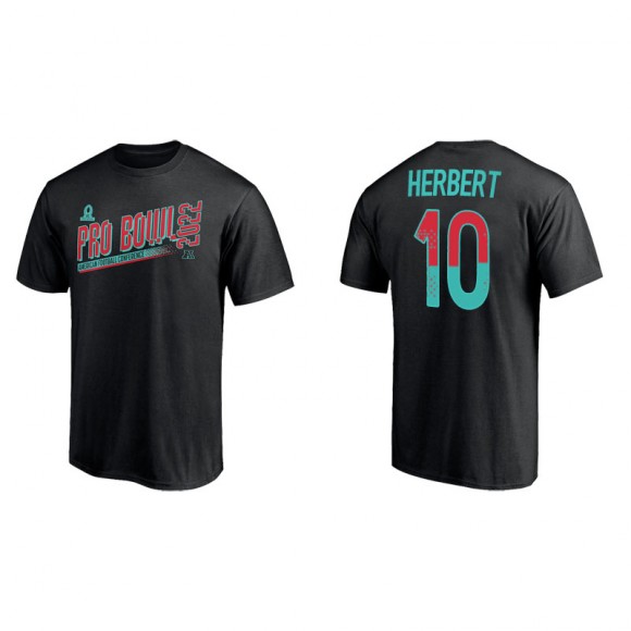 Justin Herbert Black 2022 AFC Pro Bowl T-Shirt