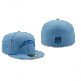Los Angeles Chargers Light Blue 50 Years The Pastels 59FIFTY Fitted Hat