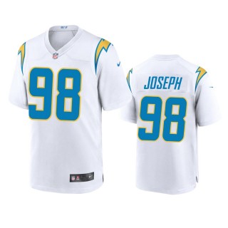 Los Angeles Chargers Linval Joseph White Game Jersey