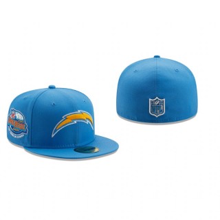 Los Angeles Chargers Powder Blue 2004 Pro Bowl Gold Undervisor 59FIFTY Fitted Hat