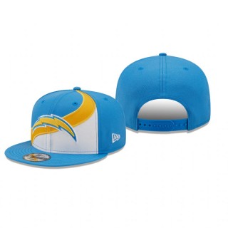 Los Angeles Chargers White Powder Blue Wave 9FIFTY Snapback Hat