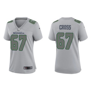 Charles Cross Women's Seattle Seahawks Gray Atmosphere Fashion Game Jersey