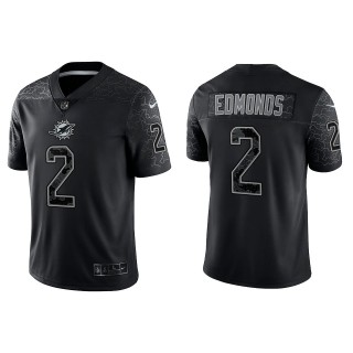 Chase Edmonds Miami Dolphins Black Reflective Limited Jersey