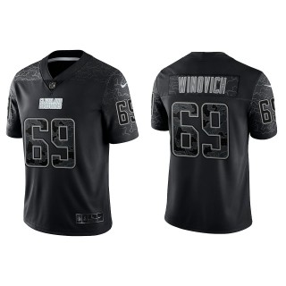 Chase Winovich Cleveland Browns Black Reflective Limited Jersey