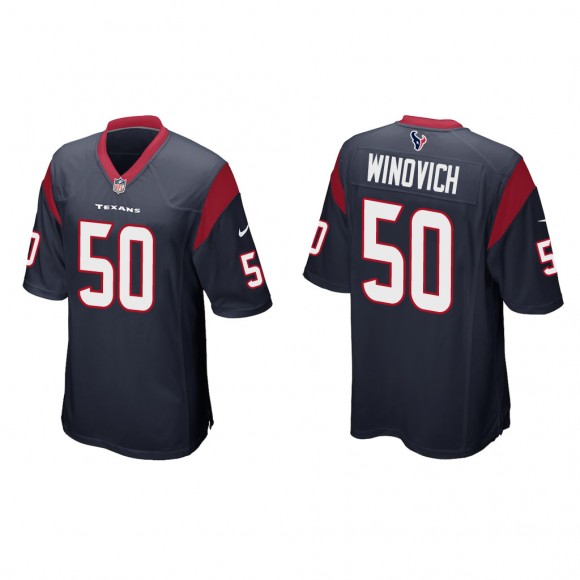 Chase Winovich Navy Game Jersey