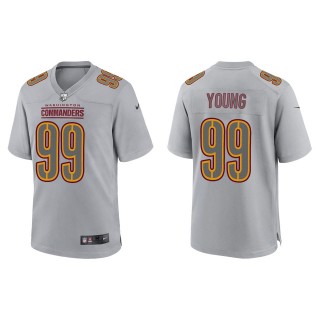 Chase Young Washington Commanders Gray Atmosphere Fashion Game Jersey