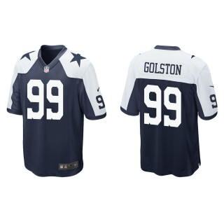 Men's Dallas Cowboys Chauncey Golston Navy Alternate Game Jersey