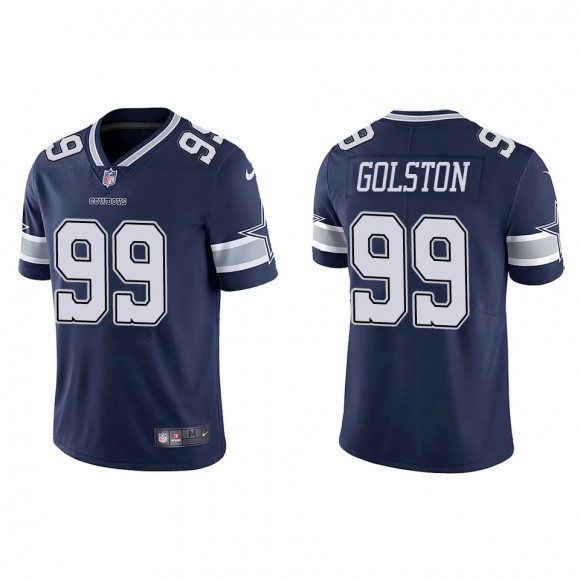 Men's Dallas Cowboys Chauncey Golston Navy Vapor Limited Jersey