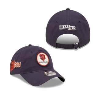Men's Chicago Bears Navy 2022 Sideline 9TWENTY Historic Adjustable Hat