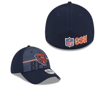 Men's Chicago Bears Navy 2023 NFL Training Camp Alternate Logo 39THIRTY Flex Fit Hat