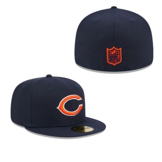 Chicago Bears Navy Main Fitted Hat