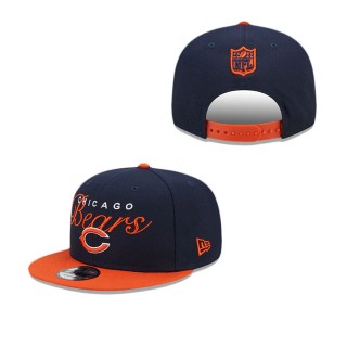 Chicago Bears Script Overlap 9FIFTY Snapback Hat