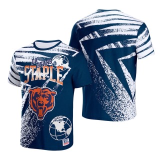 Men's Chicago Bears NFL x Staple Navy All Over Print T-Shirt