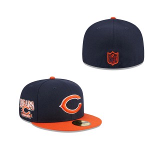 Chicago Bears Throwback Hidden Fitted Hat
