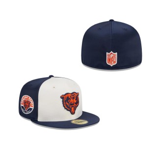 Chicago Bears Throwback Satin Fitted Hat