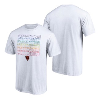 Men's Chicago Bears White Fanatics Branded City Pride T-Shirt