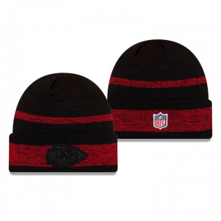 Kansas City Chiefs Black 2021 NFL Sideline Tech Cuffed Knit Hat