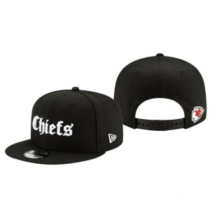 Kansas City Chiefs Black Gothic Script 9FIFTY Adjustable Snapback Hat