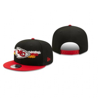 Kansas City Chiefs Black Red Scribble 9FIFTY Snapback Hat