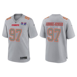 Chiefs Felix Anudike-Uzomah Gray Super Bowl LVIII Atmosphere Fashion Game Jersey