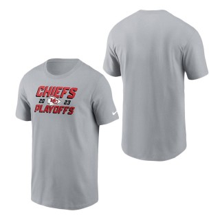Kansas City Chiefs Gray 2023 NFL Playoffs Iconic T-Shirt
