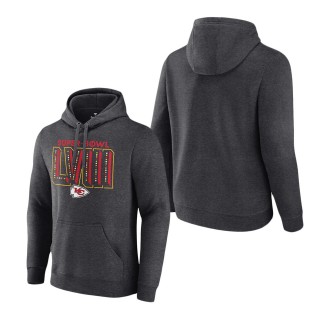 Kansas City Chiefs Heather Charcoal Super Bowl LVIII Local Pullover Hoodie