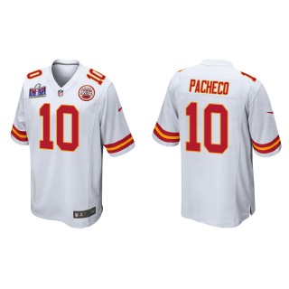 Chiefs Isiah Pacheco White Super Bowl LVIII Game Jersey