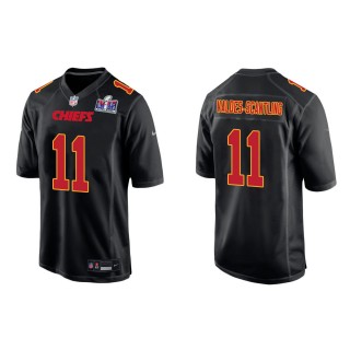 Chiefs Marquez Valdes-Scantling Black Super Bowl LVIII Carbon Fashion Game Jersey