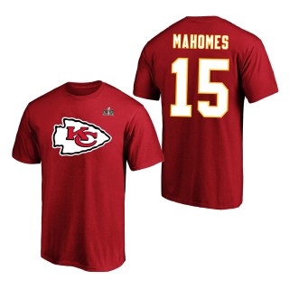Kansas City Chiefs Patrick Mahomes Red Super Bowl LVIII Player T-Shirt