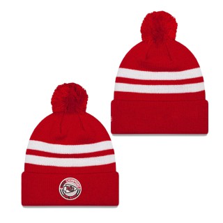 Kansas City Chiefs Red 2023 AFC West Division Champions Cuffed Pom Knit Hat