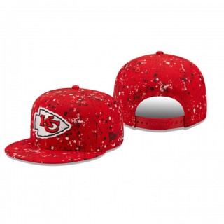 Kansas City Chiefs Red Splatter 9FIFTY Snapback Hat