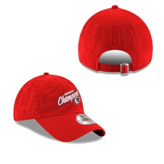 Men's Kansas City Chiefs Red Super Bowl LVII Champions Script 9TWENTY Adjustable Hat