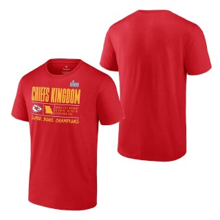 Men's Kansas City Chiefs Red Super Bowl LVII Champions Slot Receiver T-Shirt