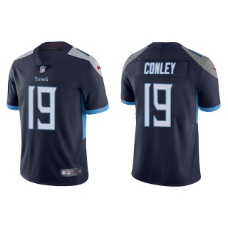 Men's Tennessee Titans Chris Conley Navy Vapor Limited Jersey