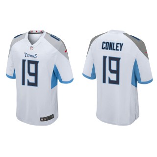 Men's Tennessee Titans Chris Conley White Game Jersey